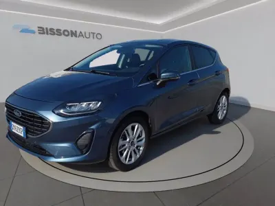 Usado Ford Fiesta Titanium 75 HP (55 kW) 2023 Azul Citadino