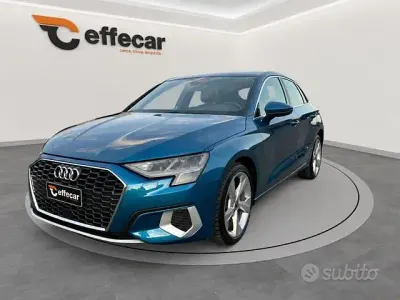 Usata Audi A3 Advanced 150 CV (110 kW) 2022 Azzurro Berlina