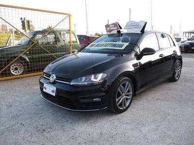 Usata VW Golf VII R-line 115 CV (84 kW) 2018 Nero Berlina