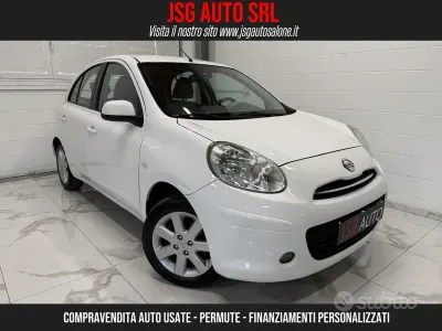 Usata Nissan Micra Visia 80 CV (58 kW) 2013 Bianco Utilitaria