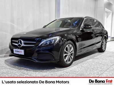 Usata Mercedes C180 116 CV (85 kW) 2017 Nero met. Station wagon
