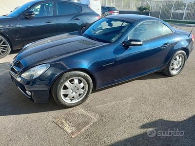 Usata Mercedes SLK200 163 CV (119 kW) 2005 Blu/azzurro Cabrio