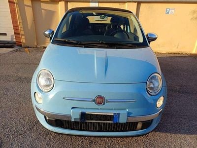 Usata Fiat 500C Lounge 86 CV (63 kW) 2010 Blu/azzurro Cabrio