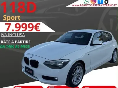 Usata BMW 118 Sport Line 143 CV (105 kW) 2012 Bianco Utilitaria