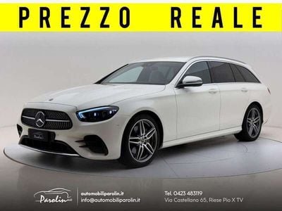 Usata Mercedes E220 Premium 194 CV (142 kW) 2021 Bianco / metallizzato Station wagon