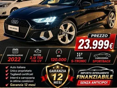 Usata Audi A3 Sport 150 CV (110 kW) 2022 Grigio Berlina