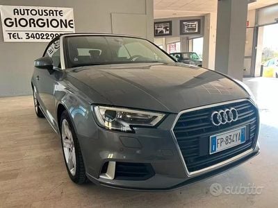 Usata Audi A3 Cabriolet Sport 116 CV (85 kW) 2018 Grigio Cabrio