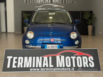 Usata Fiat 500 Lounge 69 CV (50 kW) 2009 Blu Cabrio