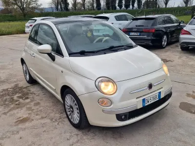 Usata Fiat 500 Lounge 69 CV (50 kW) 2009 Bianco Cabrio