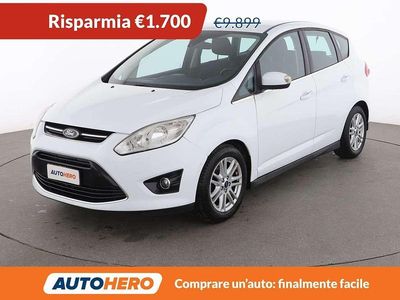 Usata Ford C-MAX Titanium 116 CV (85 kW) 2015 Bianco Monovolume