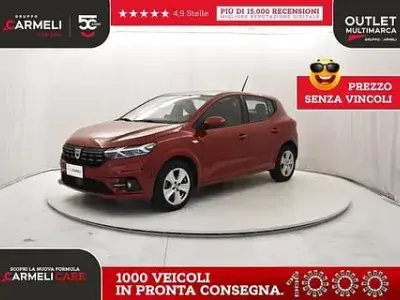 Usata Dacia Sandero Comfort 101 CV (74 kW) 2022 Rosso Berlina