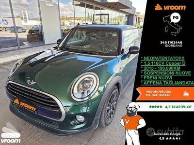Usata Mini Cooper D 116 CV (85 kW) 2015 Verde Utilitaria