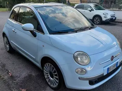 Usata Fiat 500 Pop 69 CV (50 kW) 2009 Blu Cabrio