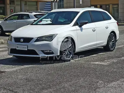 Usata Seat Leon ST CONNECT 110 CV (80 kW) 2016 Bianco Station wagon