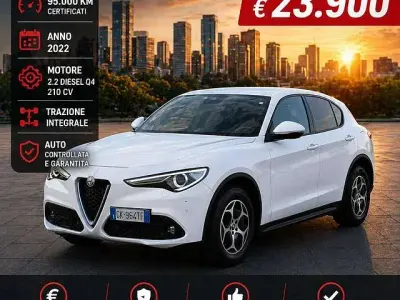 Usata Alfa Romeo Stelvio Sprint 190 CV (139 kW) 2022 Bianco SUV
