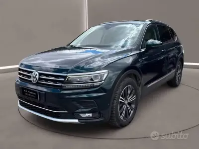 Usata VW Tiguan Allspace 150 CV (110 kW) 2018 Verde SUV
