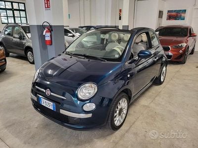Usata Fiat 500C Lounge 69 CV (50 kW) 2014 Blu Cabrio