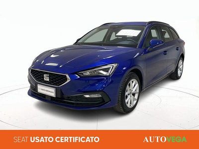 Usata Seat Leon Business 150 CV (110 kW) 2021 Blu / pastello Station wagon