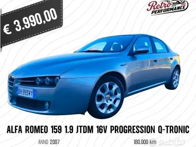 Usata Alfa Romeo 159 Exclusive 150 CV (110 kW) 2008 Grigio Berlina