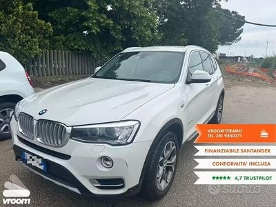 Brugt BMW X3 Advantage 190 HK (139 kW) 2017 Hvid SUV