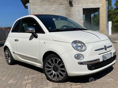 Usata Fiat 500 95 CV (69 kW) 2010 Bianco Cabrio