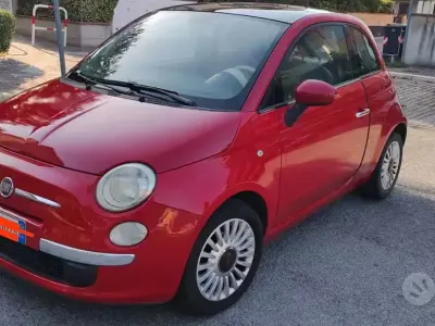Usata Fiat 500 Lounge 69 CV (50 kW) 2010 Rosso Utilitaria