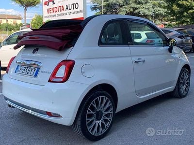 Usata Fiat 500C Lounge 69 CV (50 kW) 2020 Bianco Cabrio