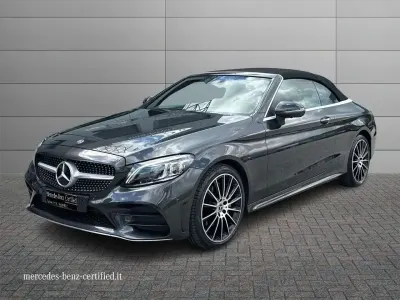 Usata Mercedes C220 Premium Plus 194 CV (142 kW) 2020 Grigio scuro Cabrio