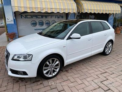Usata Audi A3 S-Line 105 CV (77 kW) 2013 Bianco Berlina