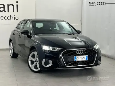 Usata Audi A3 Advanced 116 CV (85 kW) 2021 Nero Berlina
