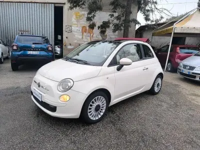 Usata Fiat 500 Lounge 95 CV (69 kW) 2011 Bianco Cabrio