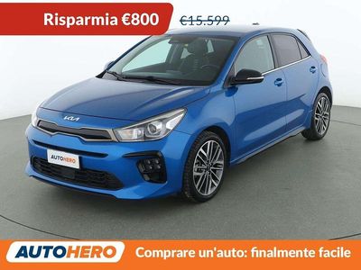 Usata Kia Rio GT-Line 101 CV (74 kW) 2021 Blu/azzurro Berlina