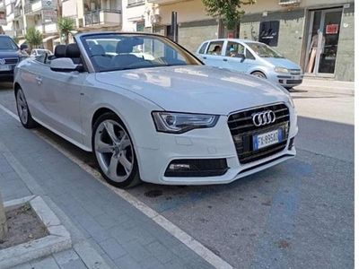 Usata Audi A5 Cabriolet S-Line 190 CV (139 kW) 2014 Bianco Cabrio