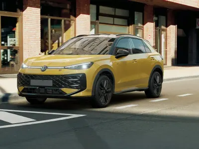Nuova VW T-Roc R-line 150 CV (110 kW) 2026 Canary yellow nero SUV