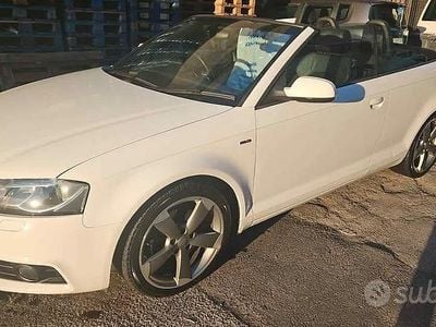Usata Audi A3 Cabriolet S-Line 200 CV (147 kW) 2013 Bianco Cabrio
