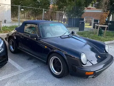 Usata Porsche 911 231 CV (169 kW) 1987 Blu Cabrio