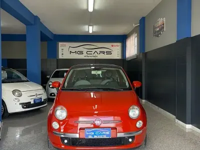 Usata Fiat 500 Lounge 75 CV (55 kW) 2009 Rosso Cabrio