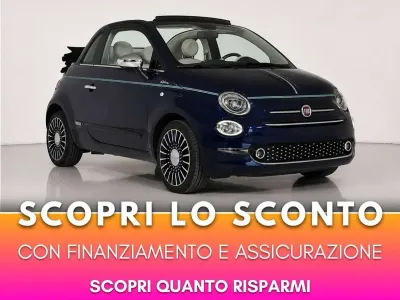 Usata Fiat 500C Riva 95 CV (69 kW) 2017 Blu/azzurro Cabrio