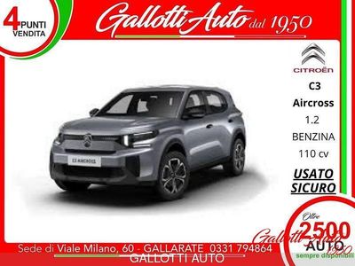 Usata Citroën C3 Aircross PureTech 110 CV (80 kW) 2024 Grigio artense SUV
