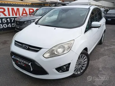 Usata Ford C-MAX Titanium 116 CV (85 kW) 2014 Bianco Monovolume