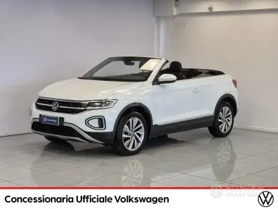 Usata VW T-Roc Cabriolet Style 110 CV (80 kW) 2022 Bianco Cabrio