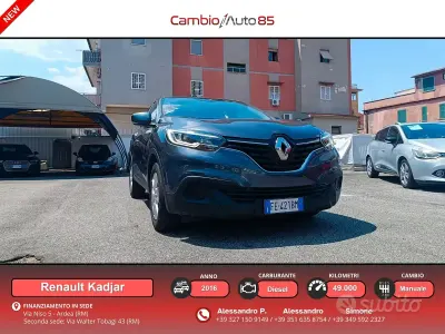 Usata Renault Kadjar Life 110 CV (80 kW) 2016 Grigio SUV