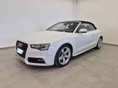 Usata Audi A5 Cabriolet S-Line 190 CV (139 kW) 2015 Bianco Cabrio