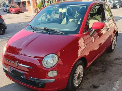 Usata Fiat 500 Lounge 69 CV (50 kW) 2009 Rosso Cabrio