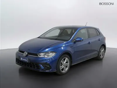 Usata VW Polo R-line 95 CV (69 kW) 2023 Blu Utilitaria
