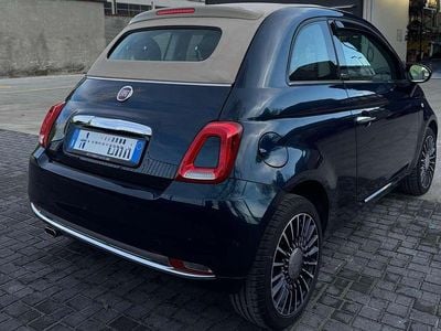 Usata Fiat 500C Lounge 69 CV (50 kW) 2018 Blu/azzurro Cabrio