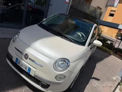 Usata Fiat 500 Lounge 69 CV (50 kW) 2008 Bianco Utilitaria