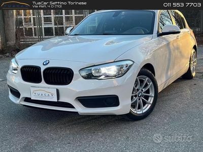 Usata BMW 116 Advantage 109 CV (80 kW) 2018 Bianco Utilitaria
