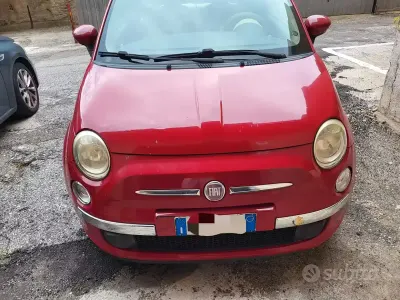 Usata Fiat 500 69 CV (50 kW) 2009 Rosso Cabrio