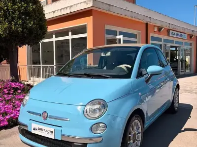 Brugt Fiat 500C Lounge 69 HK (50 kW) 2014 Blå Cabriolet